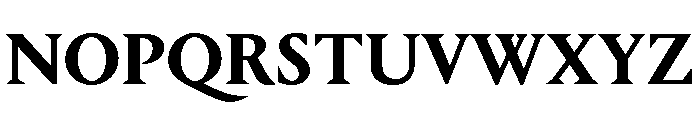 Portrait Bold Font UPPERCASE