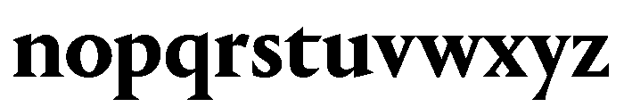 Portrait Bold Font LOWERCASE