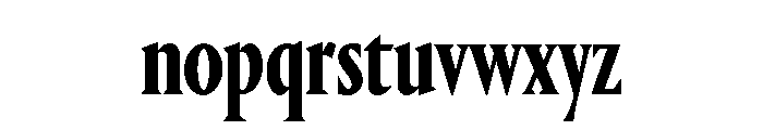 Portrait Condensed Bold Font LOWERCASE
