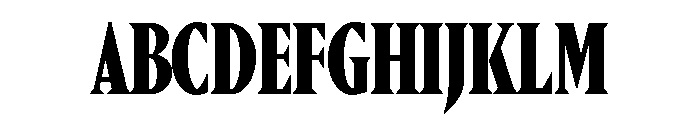 Portrait Condensed Heavy Font UPPERCASE