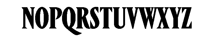 Portrait Condensed Heavy Font UPPERCASE