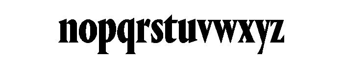 Portrait Condensed Heavy Font LOWERCASE