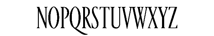 Portrait Condensed Light Font UPPERCASE