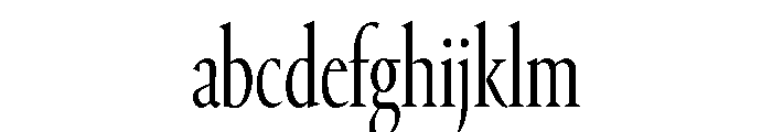 Portrait Condensed Light FONT