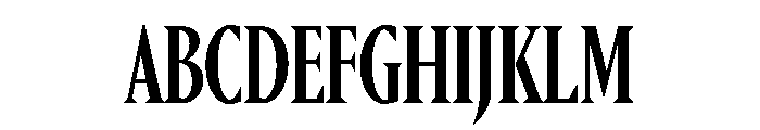 Portrait Condensed Medium Font UPPERCASE
