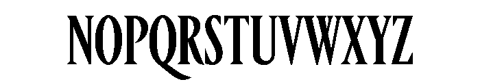 Portrait Condensed Medium Font UPPERCASE