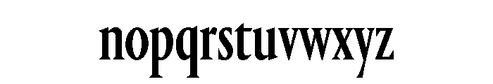 Portrait Condensed Medium Font LOWERCASE