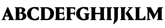 Portrait Heavy Font UPPERCASE