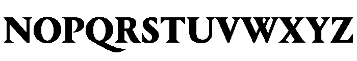 Portrait Heavy Font UPPERCASE