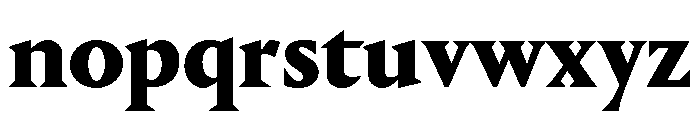 Portrait Heavy Font LOWERCASE