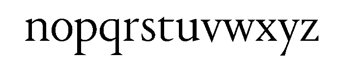 Portrait Light Font LOWERCASE