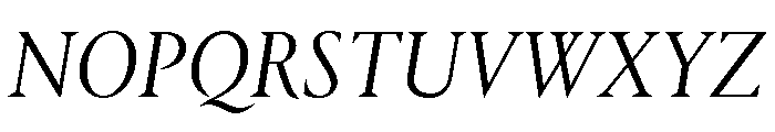 Portrait Q Light Italic Font UPPERCASE