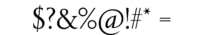 Portrait Q Light Font OTHER CHARS