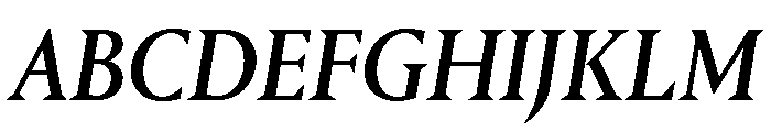 Portrait Q Medium Italic Font UPPERCASE