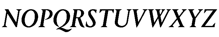 Portrait Q Medium Italic Font UPPERCASE