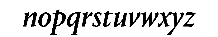 Portrait Q Medium Italic Font LOWERCASE