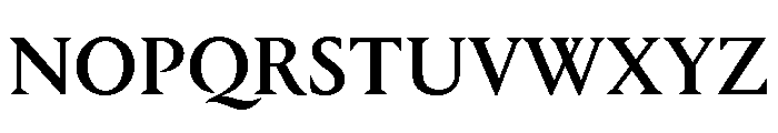 Portrait Q Medium Font UPPERCASE
