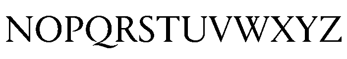 Portrait Q Regular Font UPPERCASE