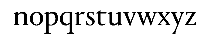 Portrait Q Regular Font LOWERCASE