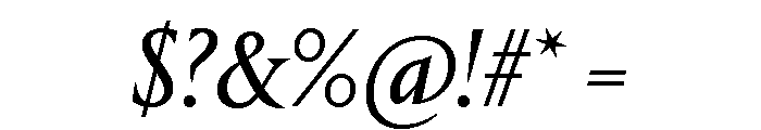 Portrait Regular No 2 Italic Font OTHER CHARS