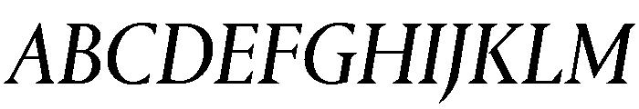 Portrait Regular No 2 Italic Font UPPERCASE