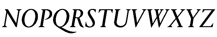 Portrait Regular No 2 Italic Font UPPERCASE