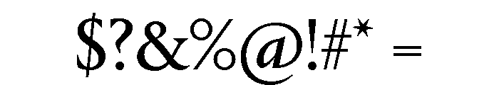 Portrait Regular No 2 Font OTHER CHARS