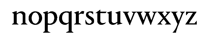 Portrait Regular No 2 Font LOWERCASE