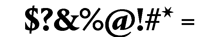 Portrait Text Bold Font OTHER CHARS