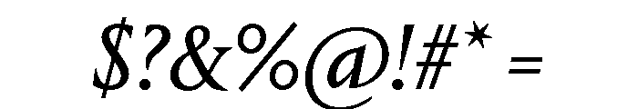 Portrait Text Regular No 2 Italic Font OTHER CHARS
