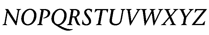 Portrait Text Regular No 2 Italic Font UPPERCASE