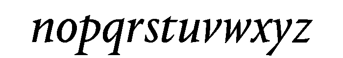 Portrait Text Regular No 2 Italic Font LOWERCASE
