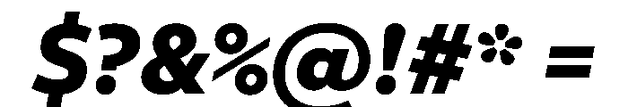 Poseidon Sans Bold Italic Font OTHER CHARS