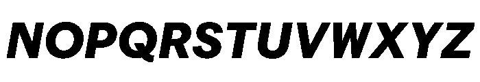 Poseidon Sans Bold Italic Font UPPERCASE