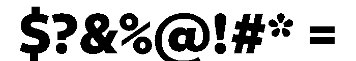 Poseidon Sans Bold Font OTHER CHARS