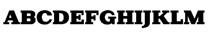 Post TRIAL Heavy Instance Font UPPERCASE