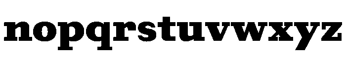Post TRIAL Heavy Instance Font LOWERCASE