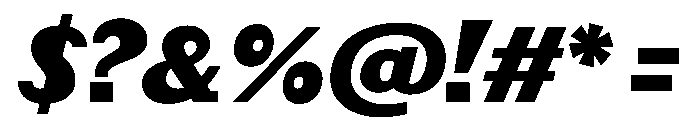 Post TRIAL HeavyItalic Instance Font OTHER CHARS