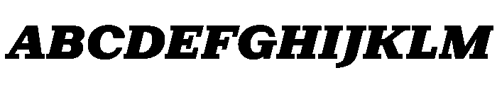 Post TRIAL HeavyItalic Instance Font UPPERCASE