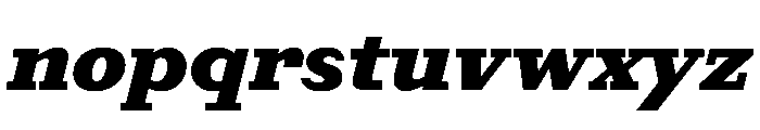 Post TRIAL HeavyItalic Instance Font LOWERCASE