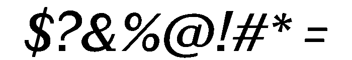 Post TRIAL MediumItalic Instance Font OTHER CHARS