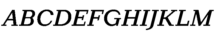 Post TRIAL MediumItalic Instance Font UPPERCASE