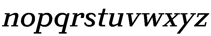 Post TRIAL MediumItalic Instance Font LOWERCASE