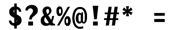 Post TRIAL MonoBold Instance Font OTHER CHARS