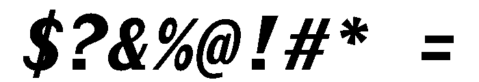Post TRIAL MonoBoldItalic Instance Font OTHER CHARS