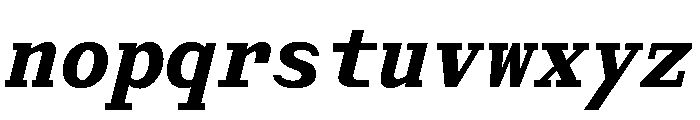 Post TRIAL MonoBoldItalic Instance Font LOWERCASE
