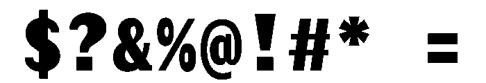 Post TRIAL MonoHeavy Instance Font OTHER CHARS