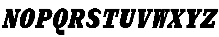 Post TRIAL MonoHeavyItalic Instance Font UPPERCASE