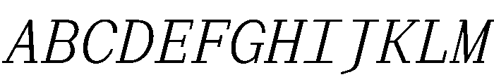 Post TRIAL MonoLightItalic Instance Font UPPERCASE