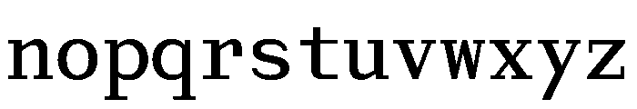 Post TRIAL MonoMedium Instance Font LOWERCASE